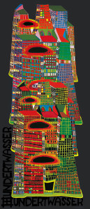 Wolkenkratzer von Friedensreich Hundertwasser